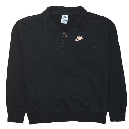 Womens UK Size S Nike Black Pullover Sweatshirt