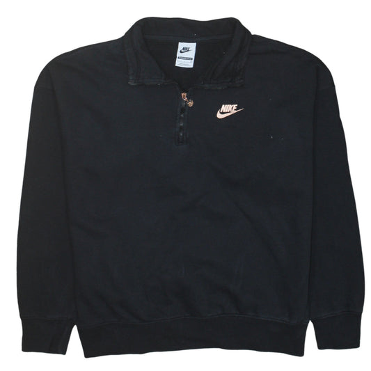 Womens UK Size S Nike Black Pullover Sweatshirt