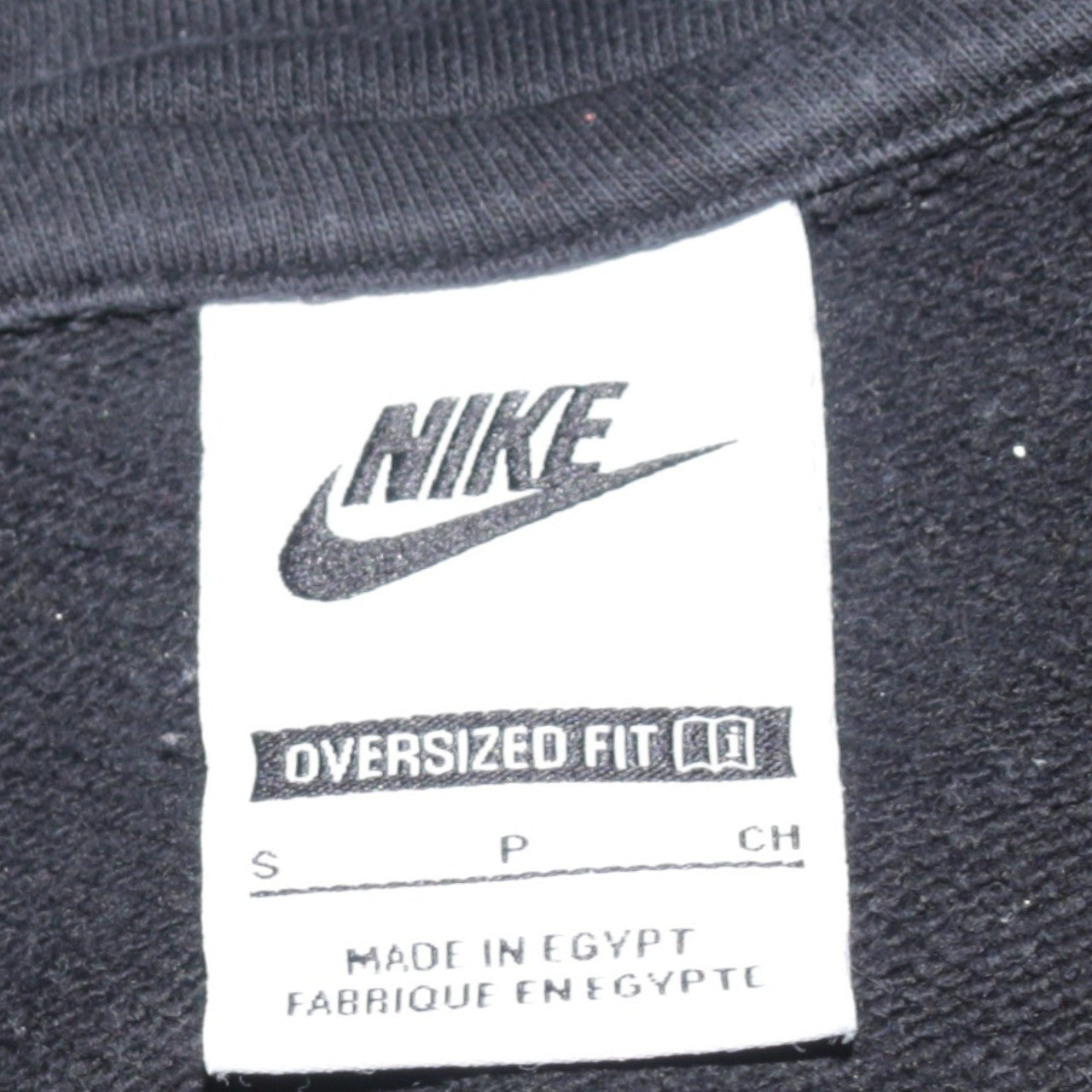 Womens UK Size S Nike Black Pullover Sweatshirt