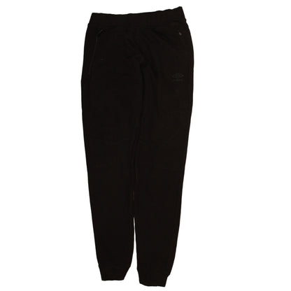 Umbro Womens Black Jogger Sweatpants Size S Fleece Lined Casual