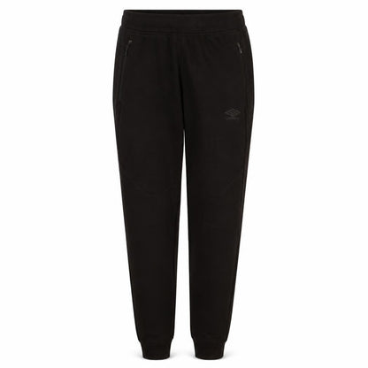 Umbro Womens Black Jogger Sweatpants Size S Fleece Lined Casual