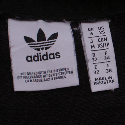 Womens UK Size XS adidas Black Pullover Hoodie