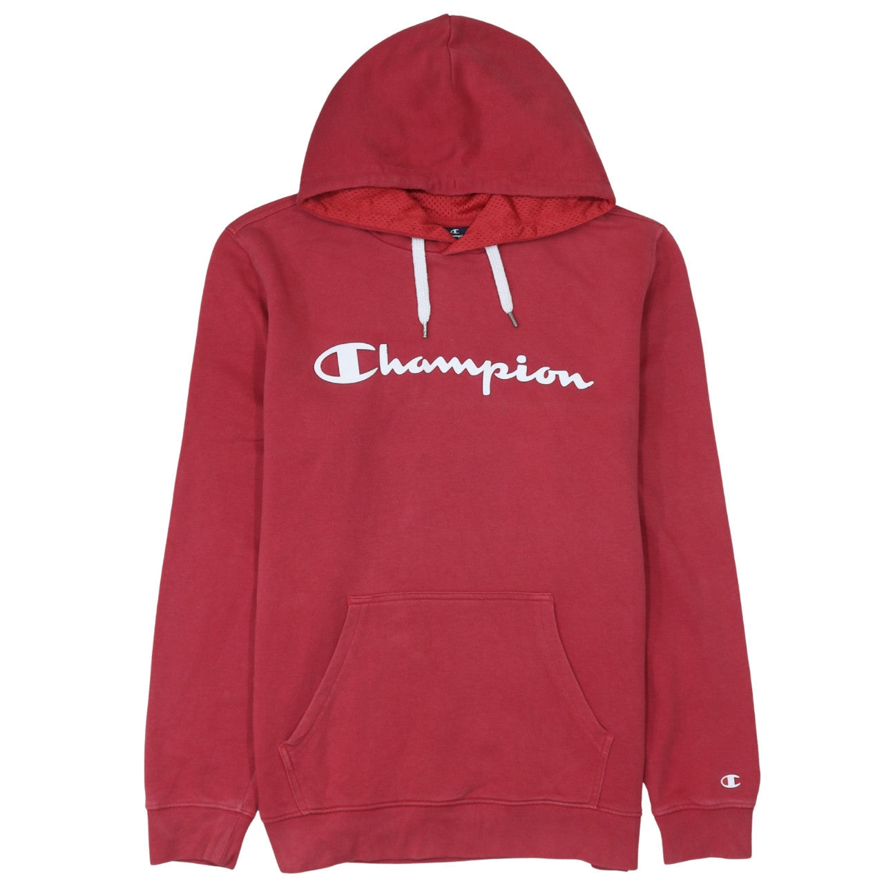 Womens UK Size L Champion Red Pullover Hoodie