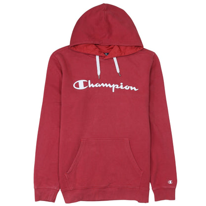 Womens UK Size L Champion Red Pullover Hoodie