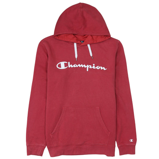 Womens UK Size L Champion Red Pullover Hoodie