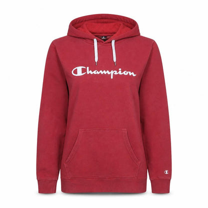 Womens UK Size L Champion Red Pullover Hoodie