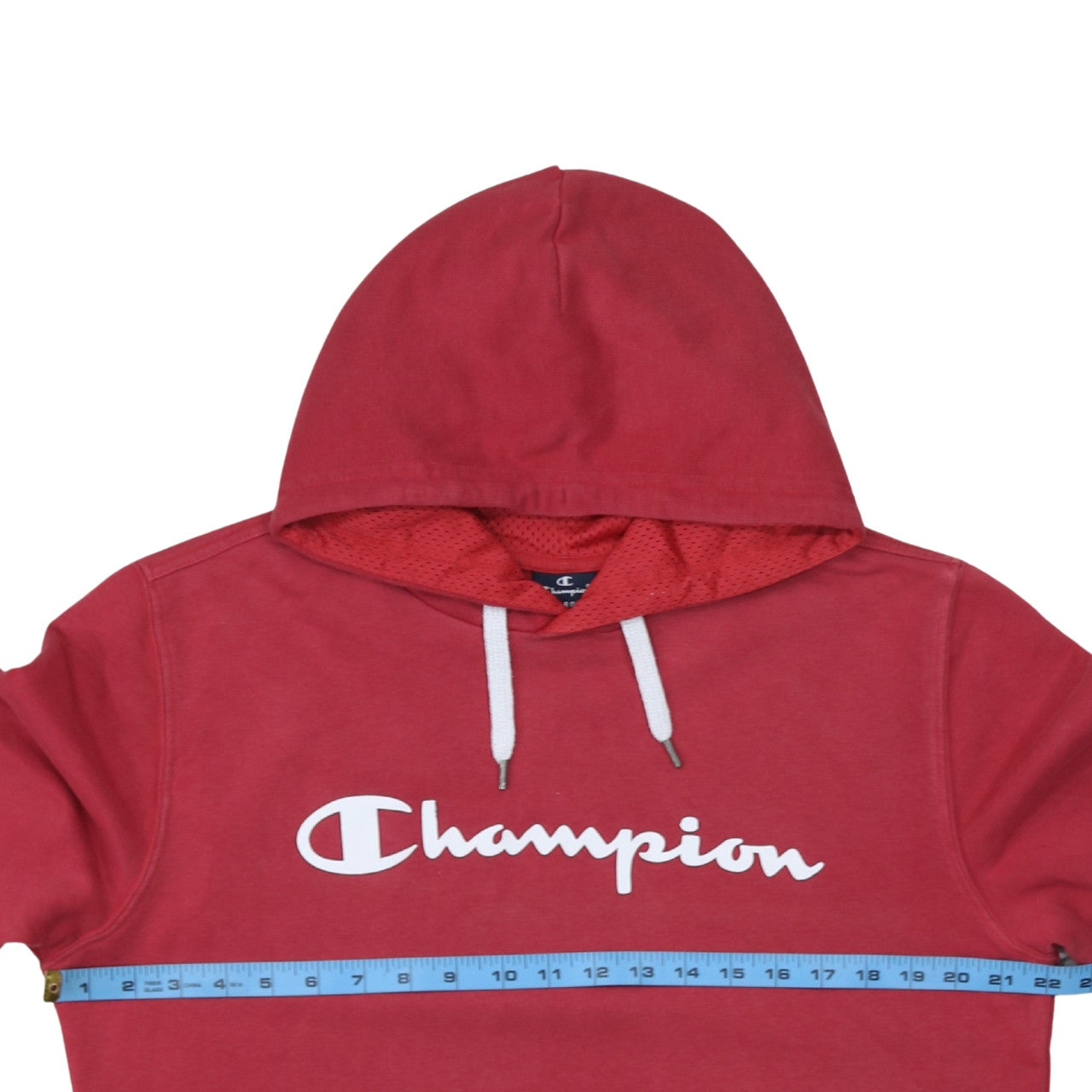 Womens UK Size L Champion Red Pullover Hoodie