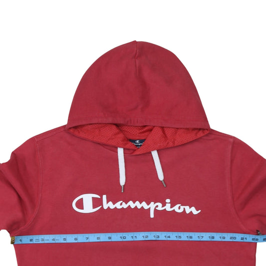 Womens UK Size L Champion Red Pullover Hoodie