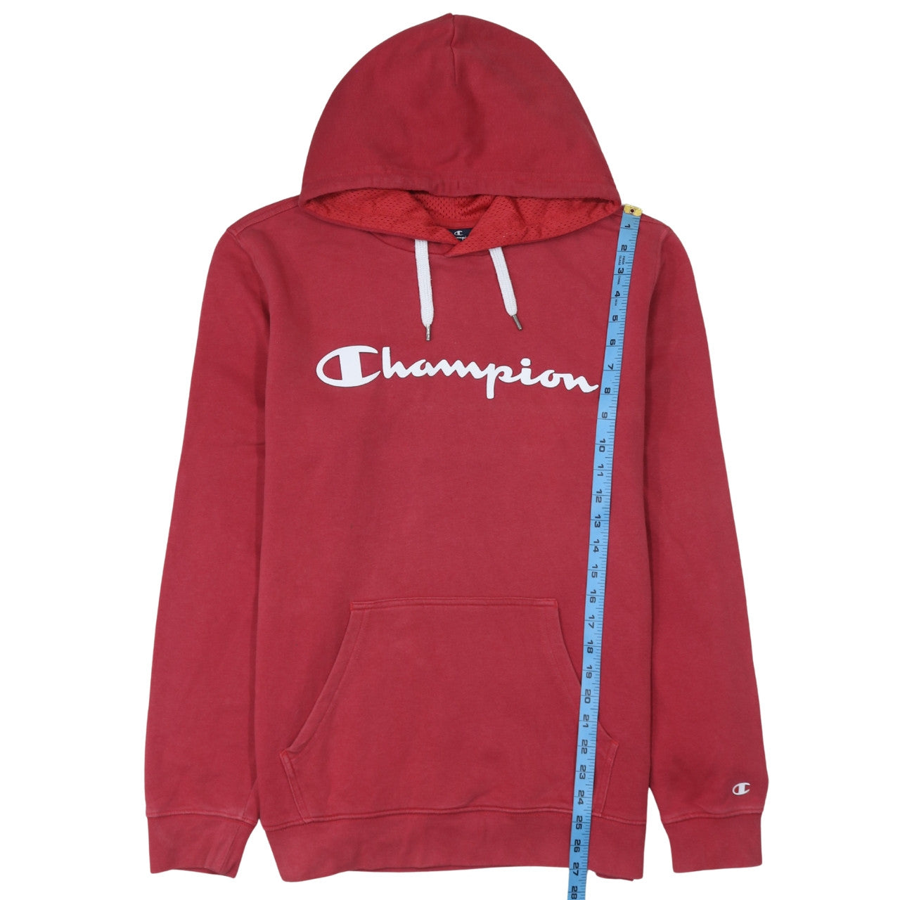 Womens UK Size L Champion Red Pullover Hoodie