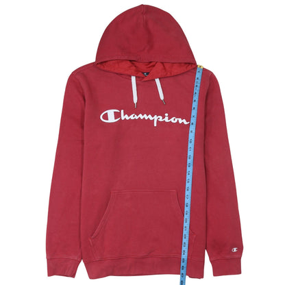 Womens UK Size L Champion Red Pullover Hoodie