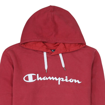 Womens UK Size L Champion Red Pullover Hoodie