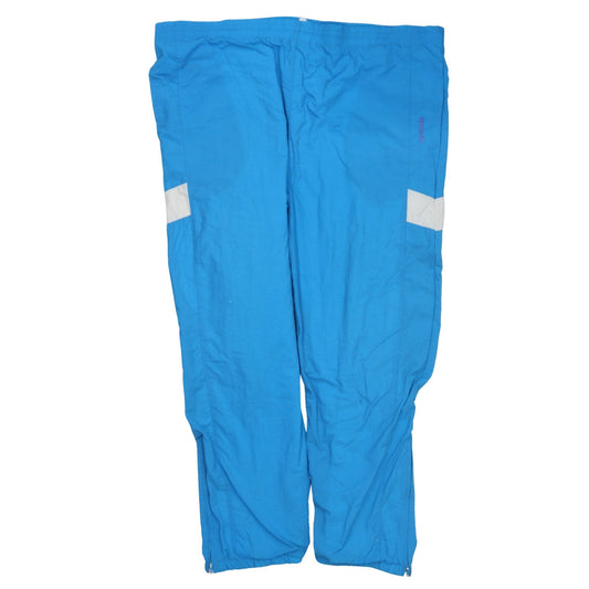 Mens UK Size L Reebok Regular Fit Track Pants Blue Trousers