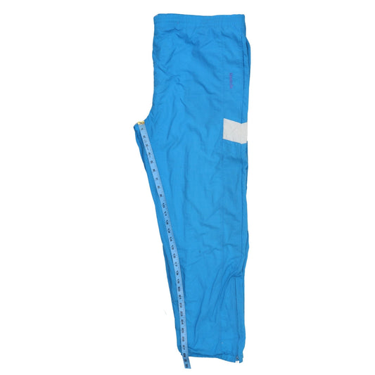 Mens UK Size L Reebok Regular Fit Track Pants Blue Trousers