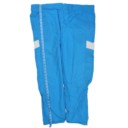 Mens UK Size L Reebok Regular Fit Track Pants Blue Trousers