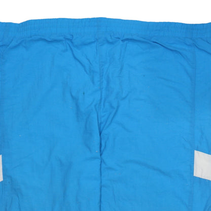 Mens UK Size L Reebok Regular Fit Track Pants Blue Trousers