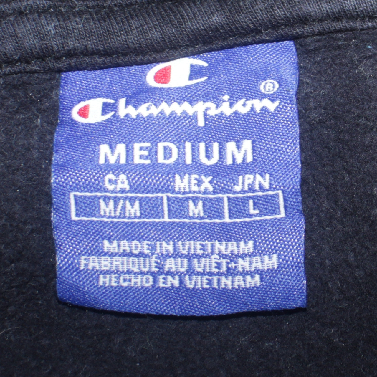 Mens UK Size M Champion Black Pullover Hoodie