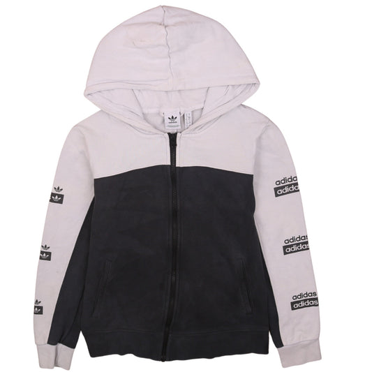Womens UK Size 10 adidas Multicoloured Full Zip Hoodie