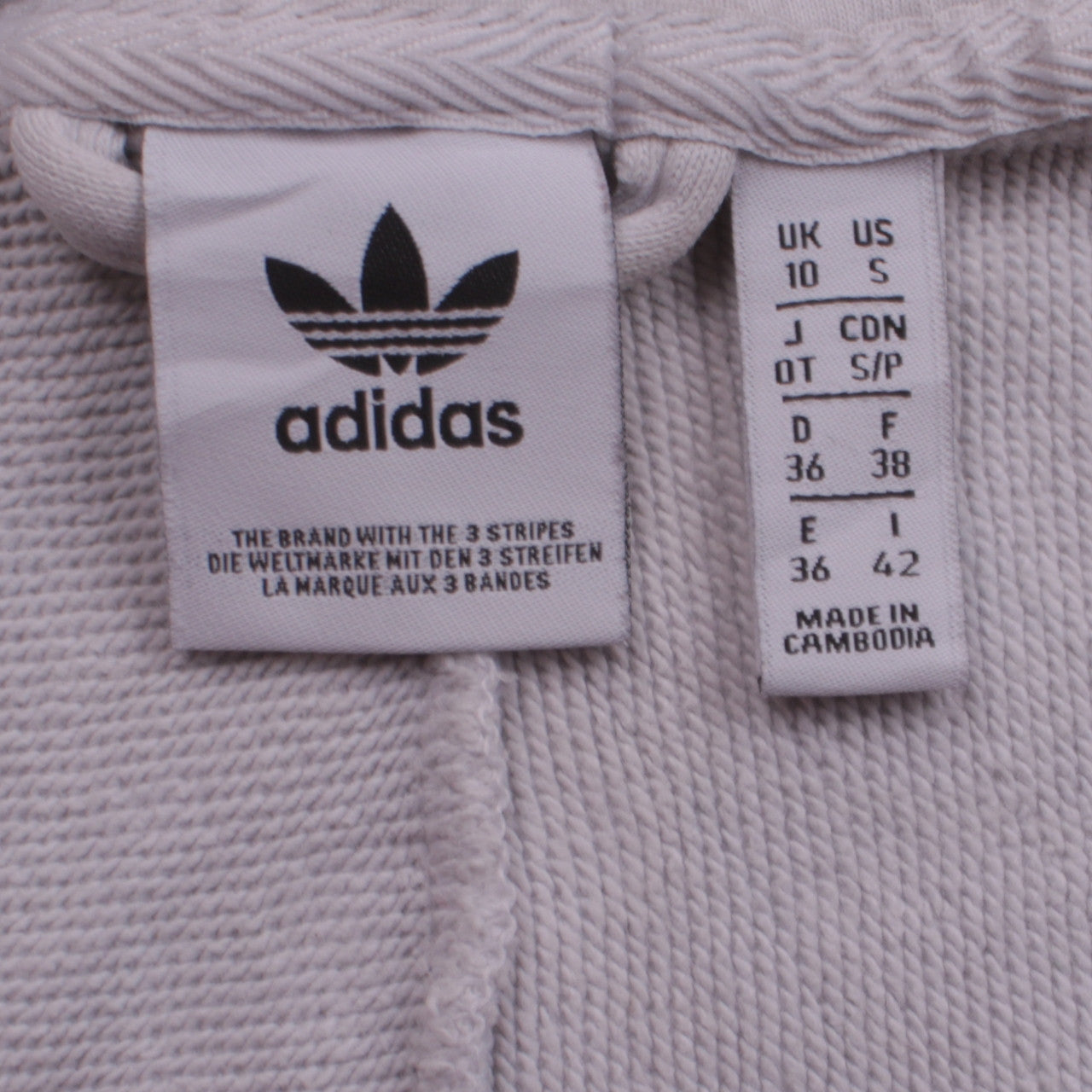 Womens UK Size 10 adidas Multicoloured Full Zip Hoodie