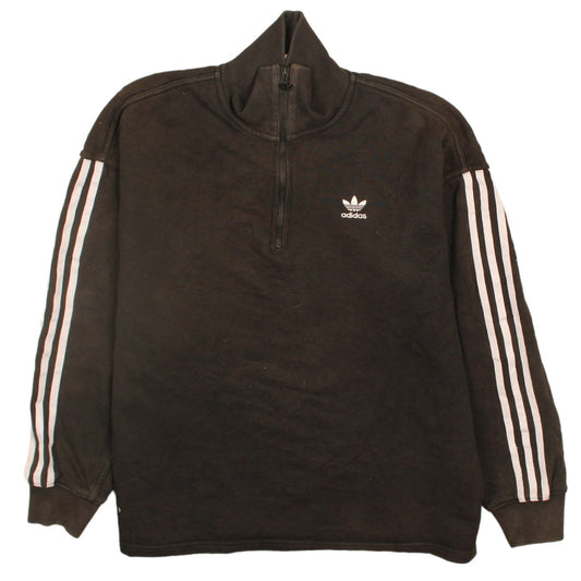 Womens UK Size 12 adidas Black Pullover Sweatshirt