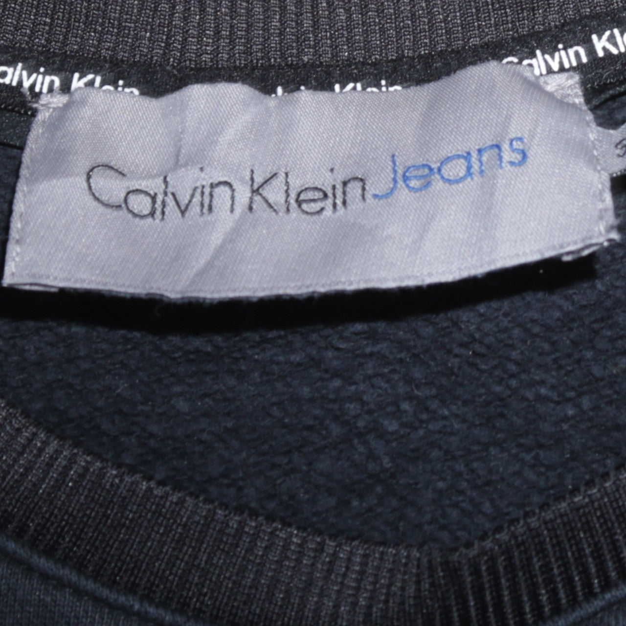 Mens UK Size S Calvin Klein Black Pullover Sweatshirt