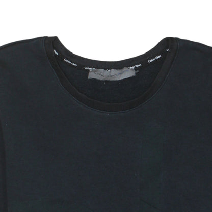 Mens UK Size S Calvin Klein Black Pullover Sweatshirt