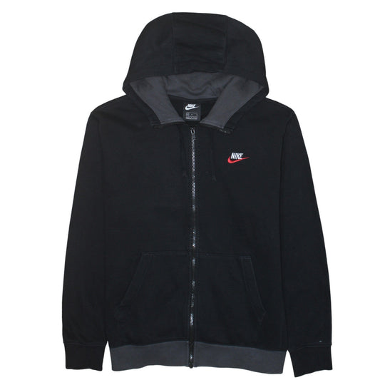 Mens UK Size M Nike Black Full Zip Hoodie
