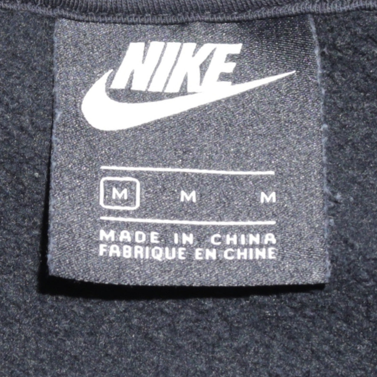 Mens UK Size M Nike Black Full Zip Hoodie