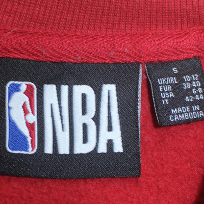 Womens UK Size S NBA Red Pullover Sweatshirt