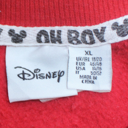 Womens UK Size XL Disney Red Pullover Sweatshirt