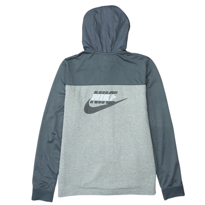 Nike Boys Grey Full Zip Hoodie XL 158-170cm Colourblock Sportswear