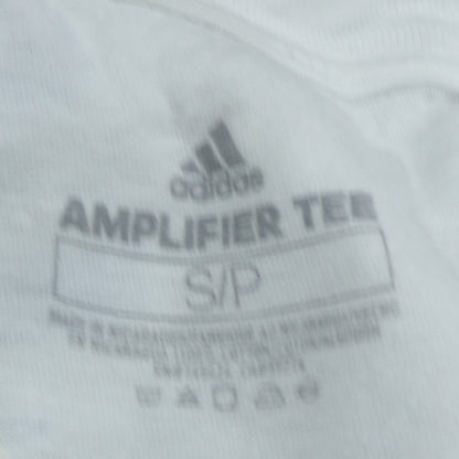 Mens UK Size S adidas White  T-Shirt