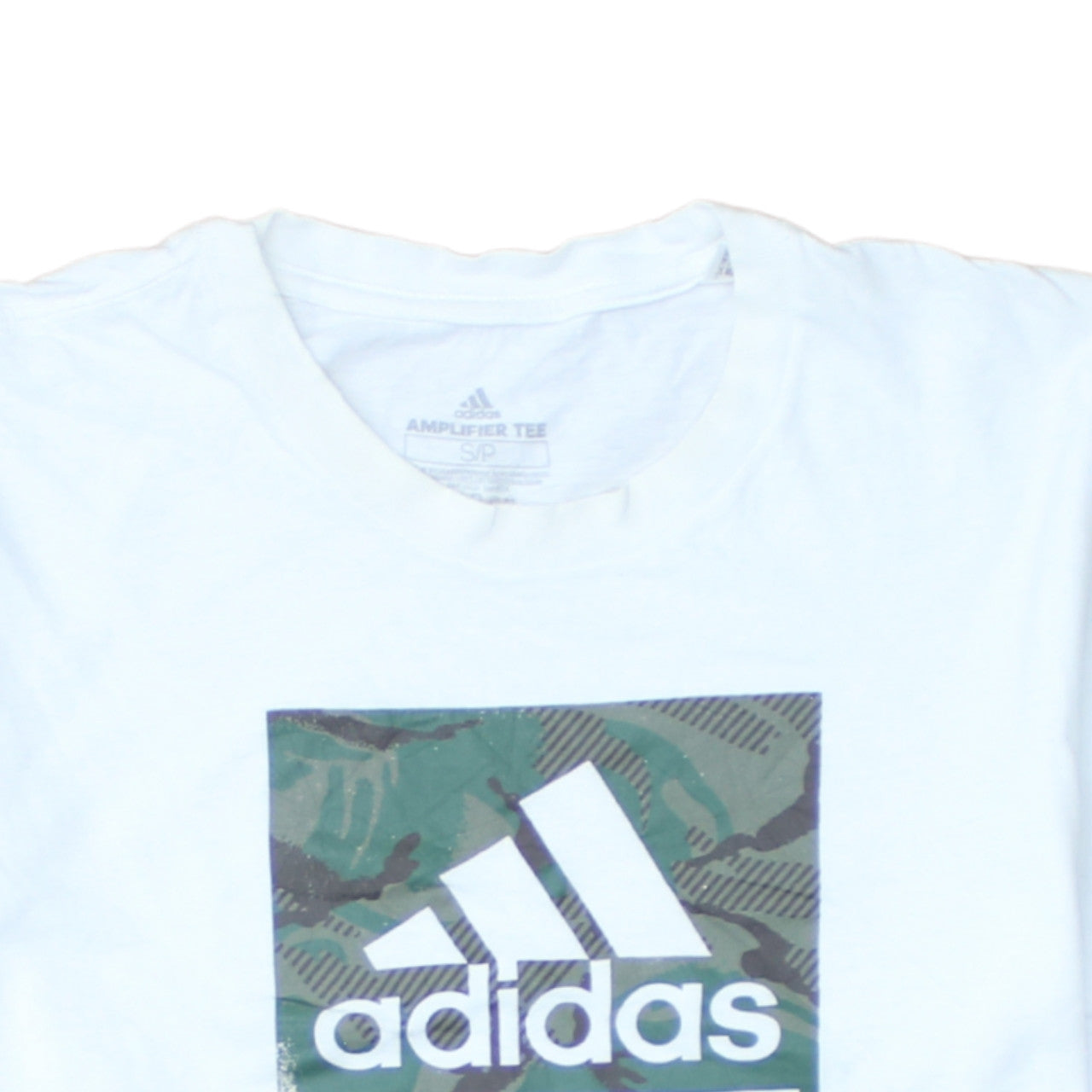 Mens UK Size S adidas White  T-Shirt