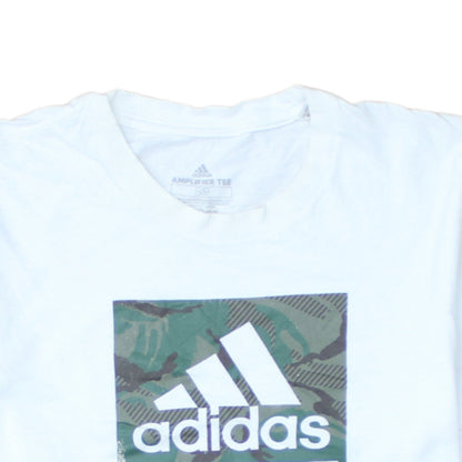 Mens UK Size S adidas White  T-Shirt