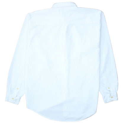 Levi's Men's White Regular Fit Long Sleeve Cotton Button-Up Shirt L