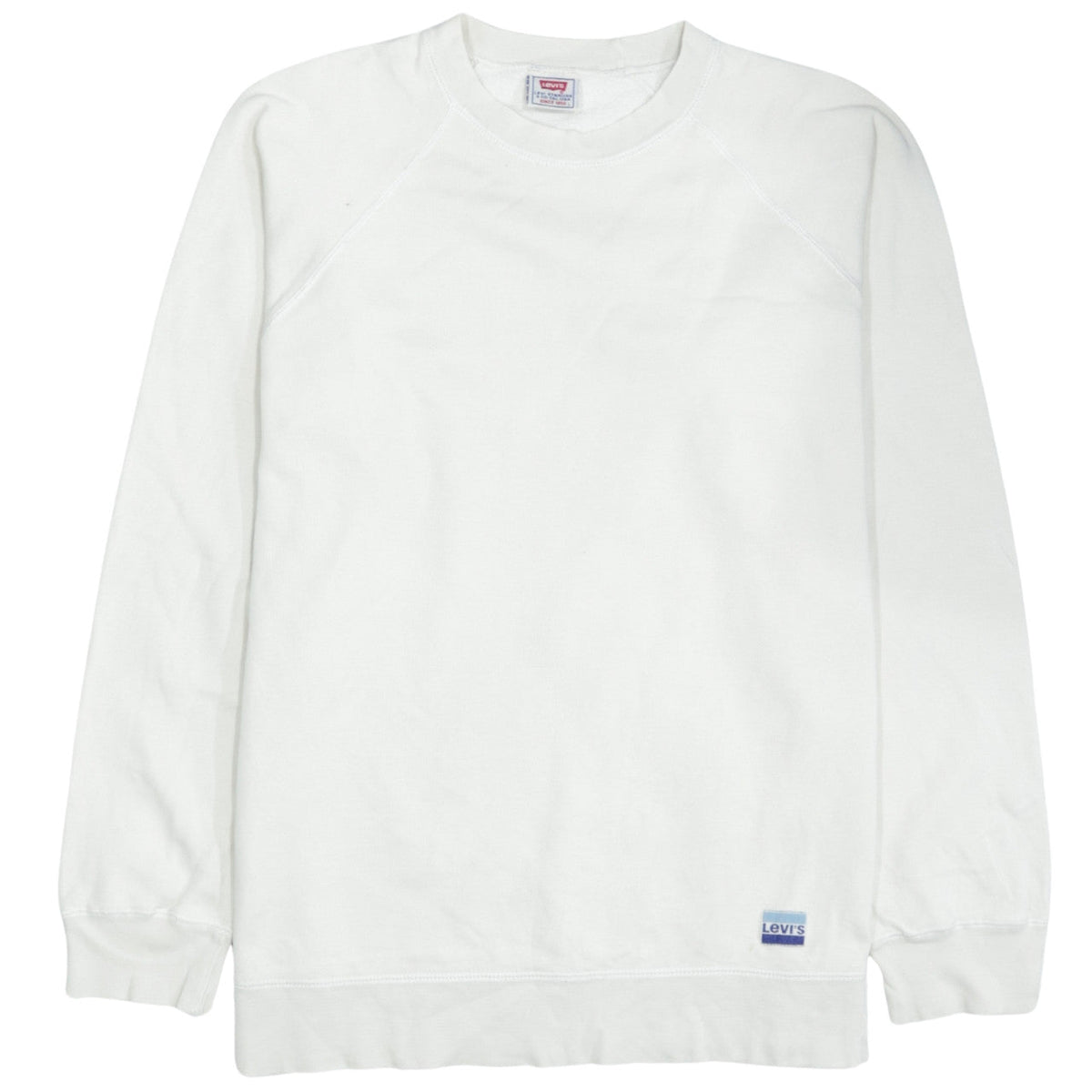 Mens UK Size L Levi's White Pullover Sweatshirt