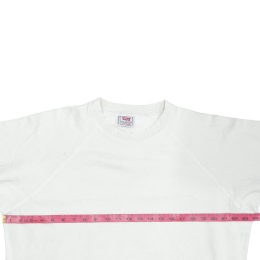 Mens UK Size L Levi's White Pullover Sweatshirt