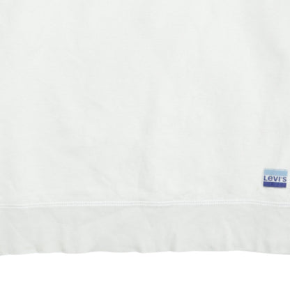 Mens UK Size L Levi's White Pullover Sweatshirt