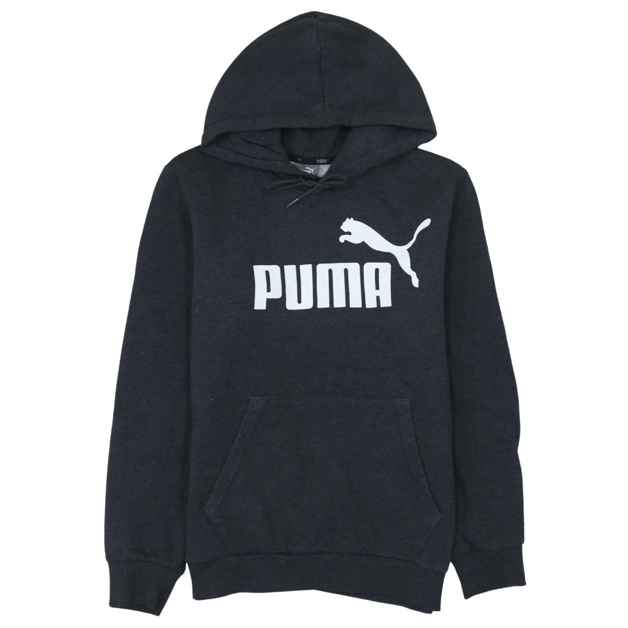 Mens UK Size M PUMA Black Pullover Hoodie