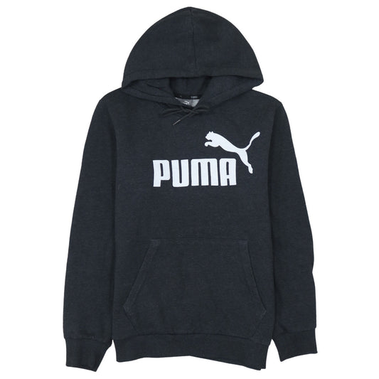 Mens UK Size M PUMA Black Pullover Hoodie