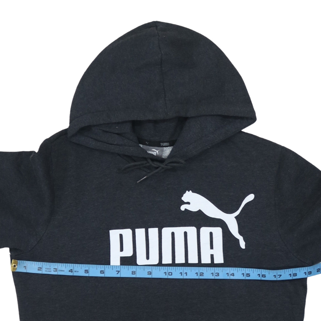 Mens UK Size M PUMA Black Pullover Hoodie