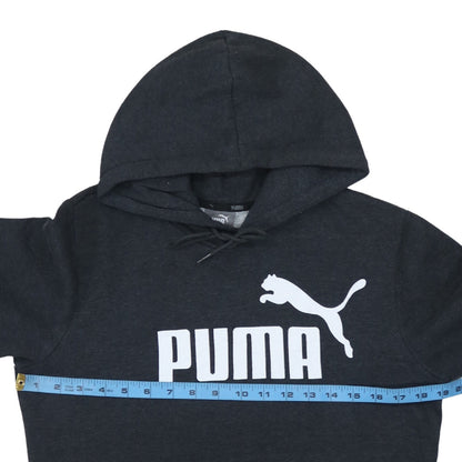 Mens UK Size M PUMA Black Pullover Hoodie