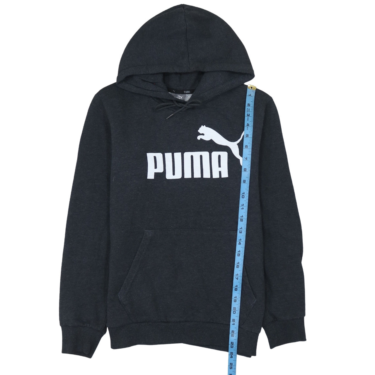 Mens UK Size M PUMA Black Pullover Hoodie