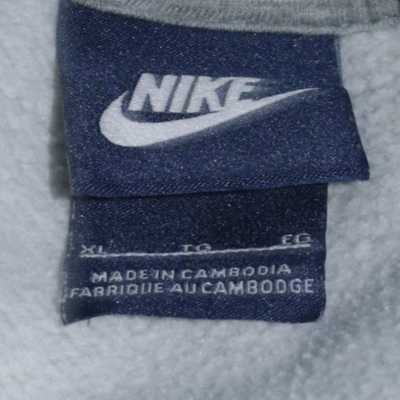 Mens UK Size XL Nike Grey Pullover Hoodie