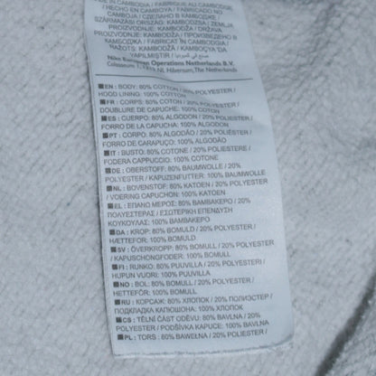 Mens UK Size XL Nike Grey Pullover Hoodie