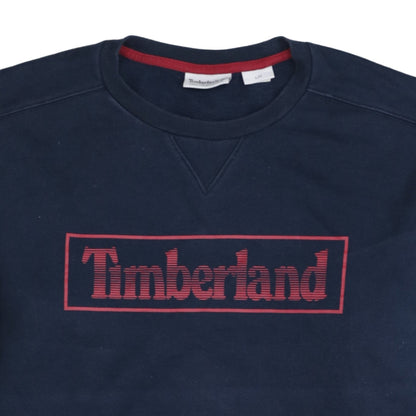 Mens UK Size L Timberland Blue Pullover Sweatshirt