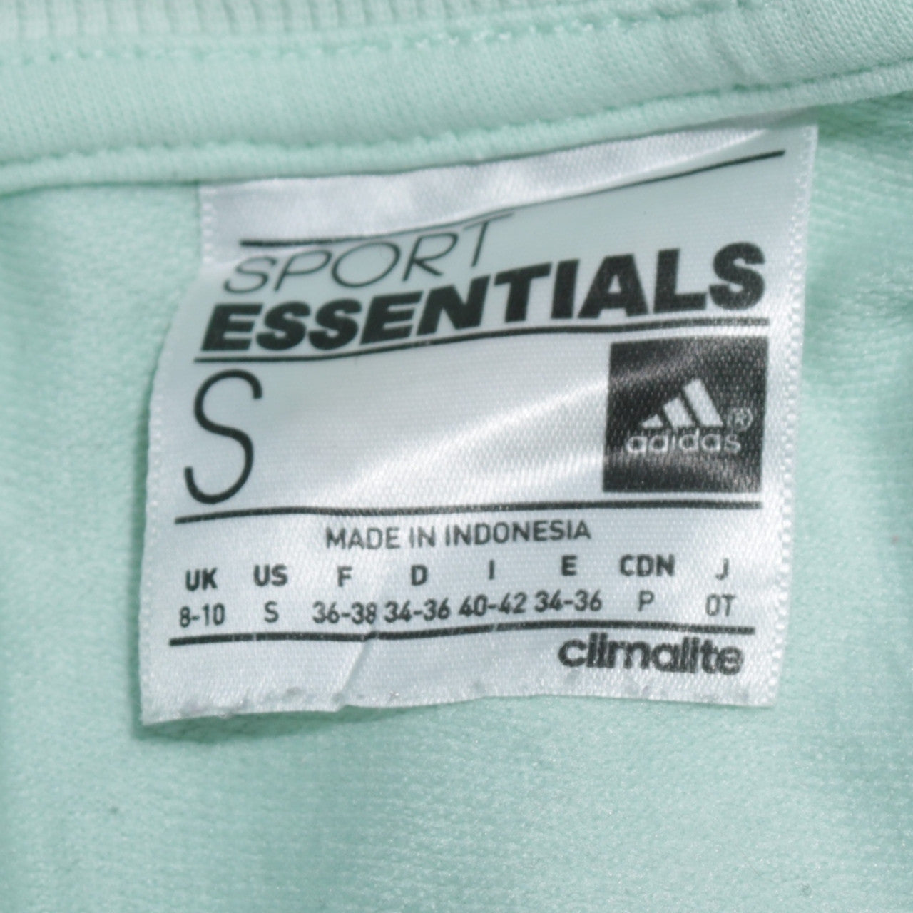 Womens UK Size S adidas Green Jersey T-Shirt