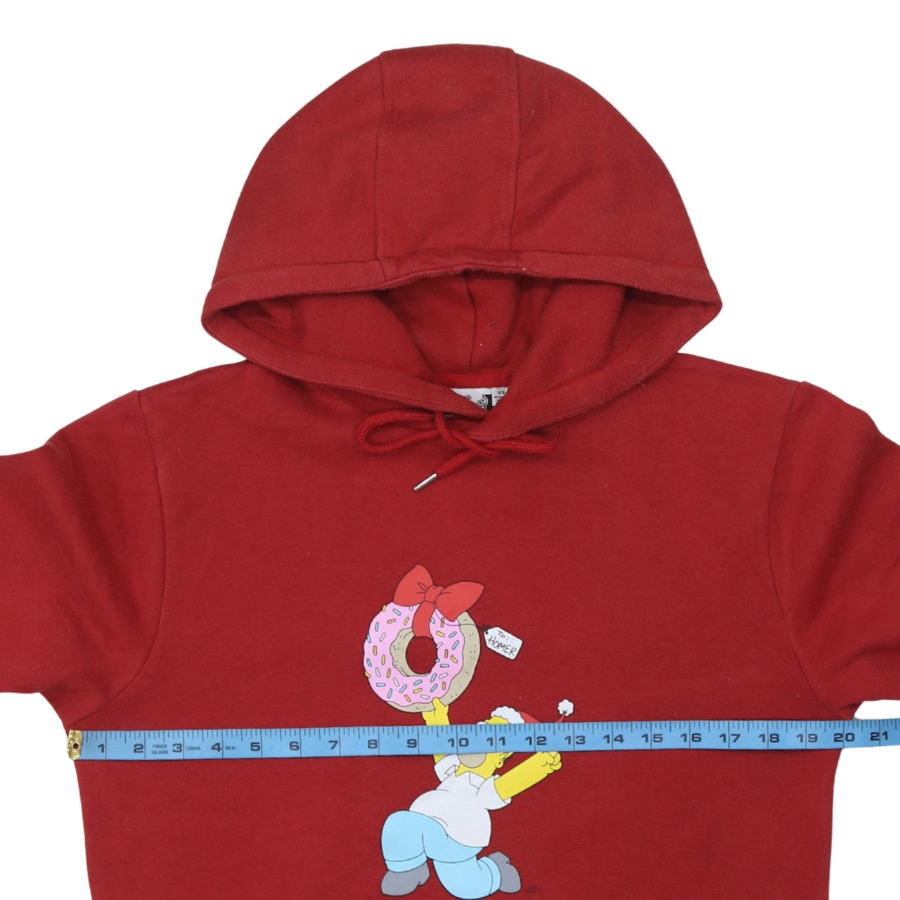 Mens UK Size XS Primark Red Pullover Hoodie