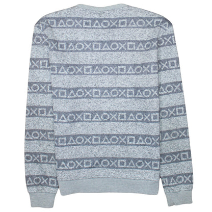 Mens UK Size S PlayStation Grey Pullover Sweatshirt
