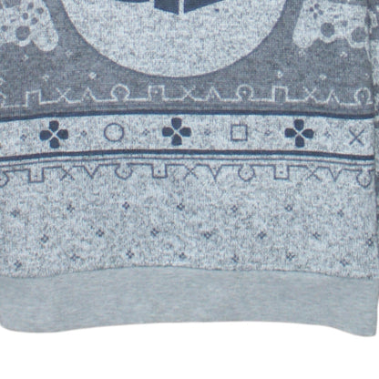 Mens UK Size S PlayStation Grey Pullover Sweatshirt