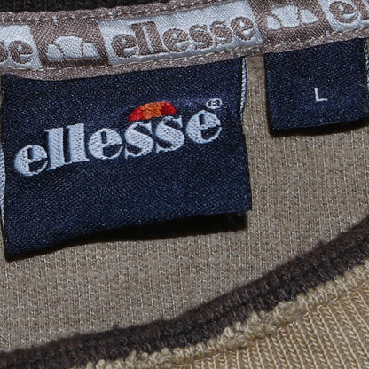 Mens UK Size L ellesse Beige Pullover Sweatshirt